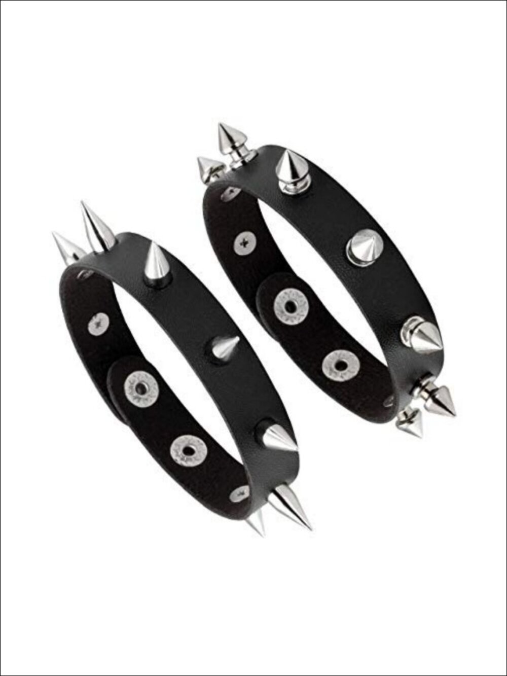 Punk Braided Rivets Leather Cuff Bracelet Wristband Adjustable Snap Button